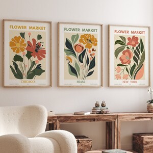 Custom Flower Market Print Set: Boho Floral Wall Art (Digital Download)