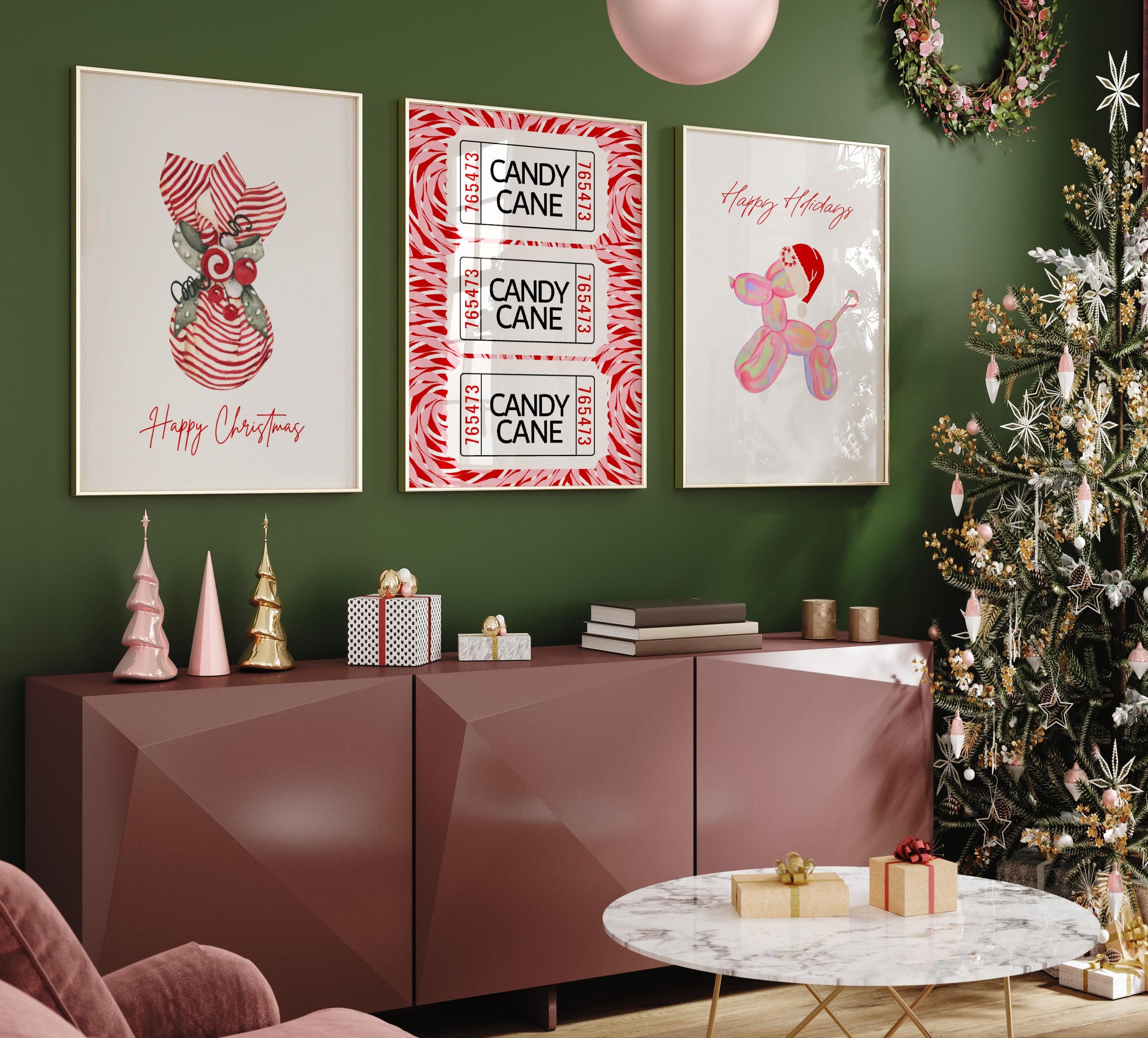 Weihnachtskarten Mit Zuckerstangen-Motiv – 15 Stück Sortiert In Geschenkbox