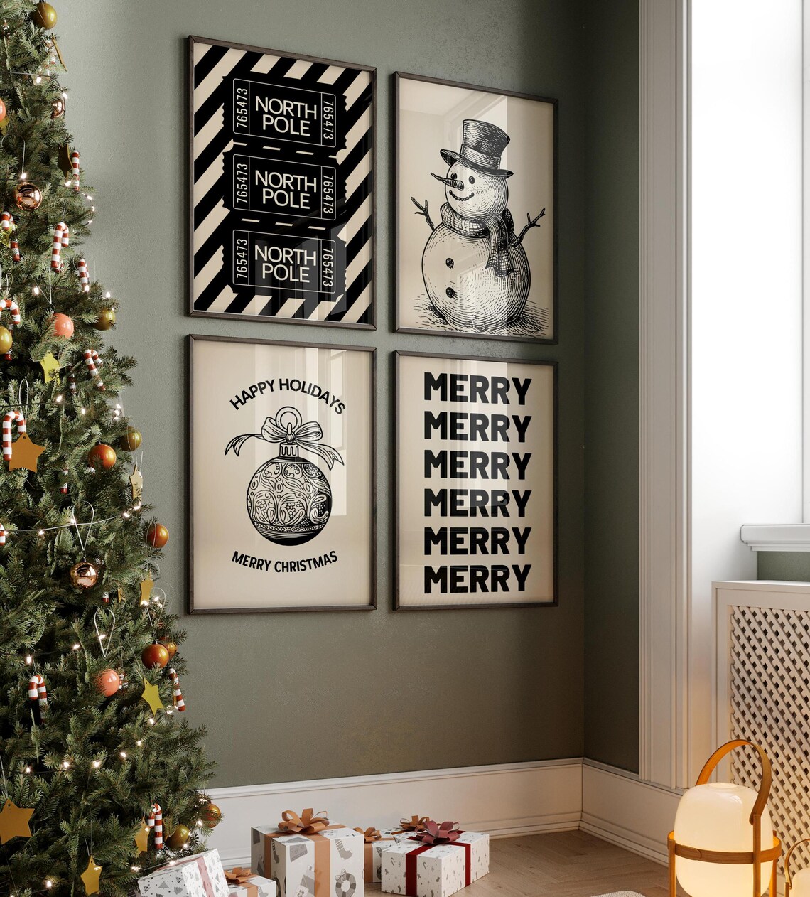 Christmas Prints Mega Bundle 25 CHRISTMAS PRINTABLES Xmas Home Decor