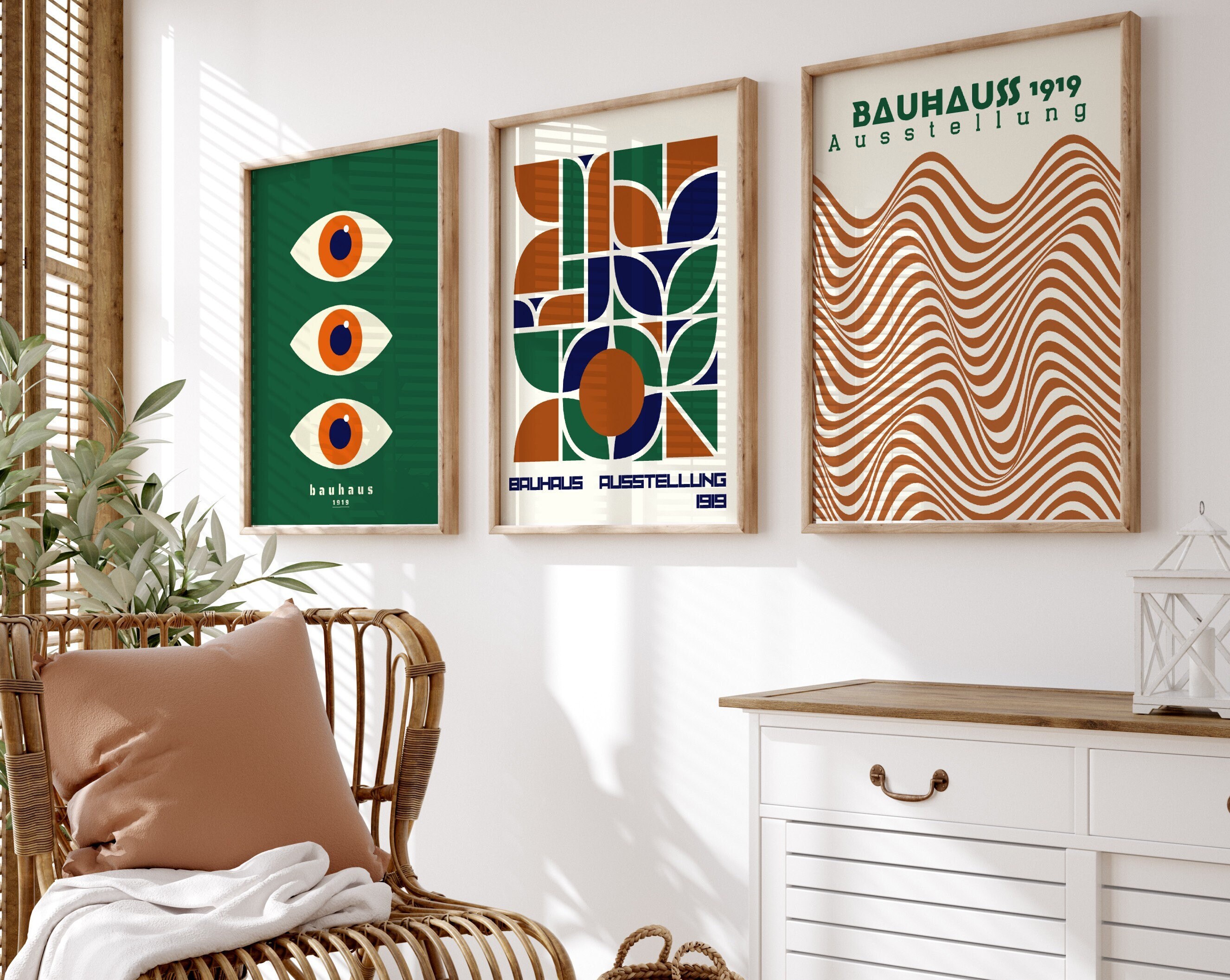 Bauhaus Wall Art Set OF 6 Printablebauhaus Ausstellung - Etsy