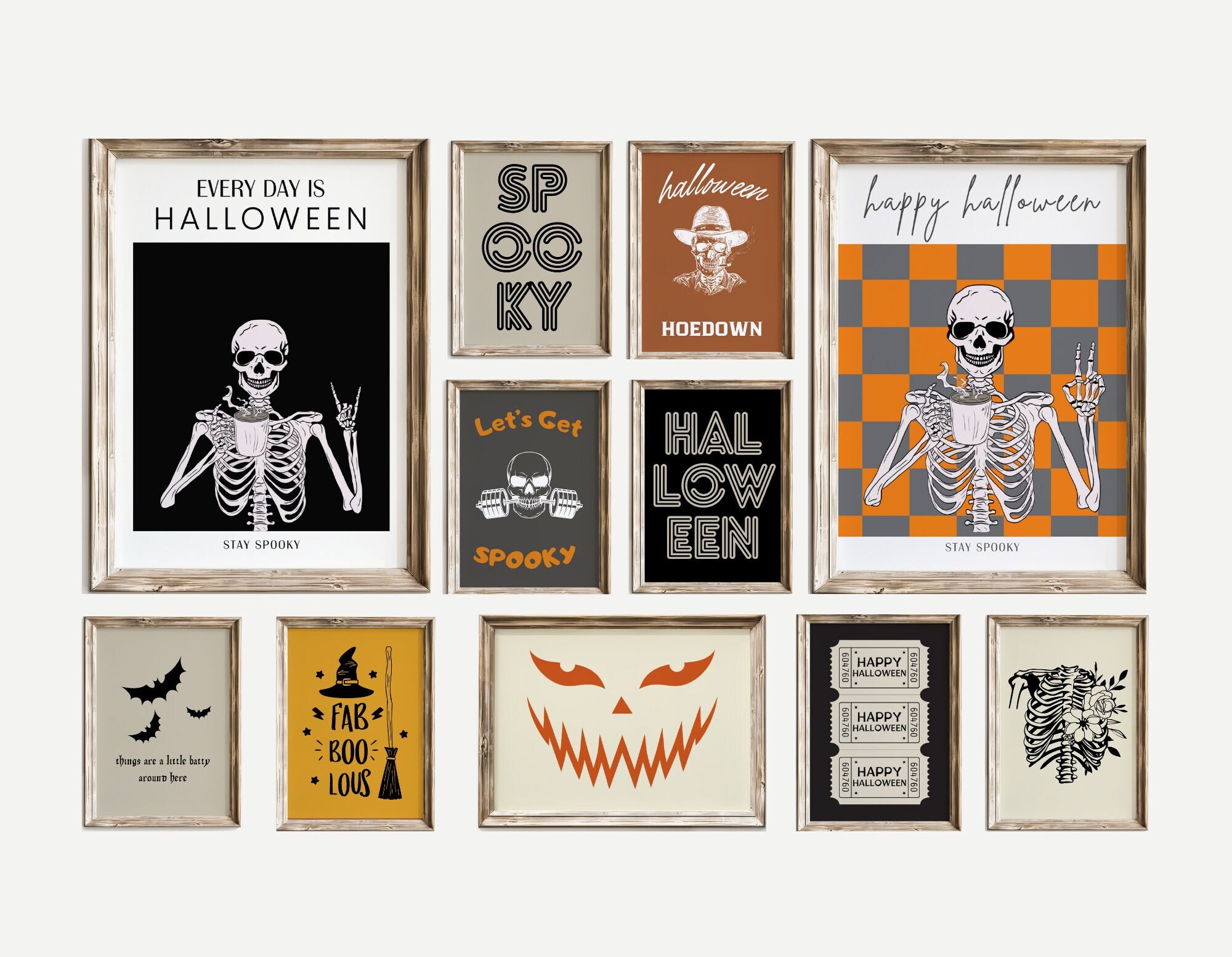 Halloween Gallery Wall Art Prints: Mega Bundle (digital Download) - Etsy
