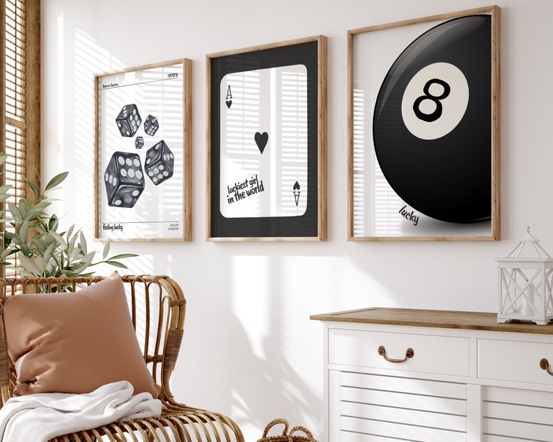 retro-gallery-wall-art-prints-dice-8-ball-ace-digital-download-etsy