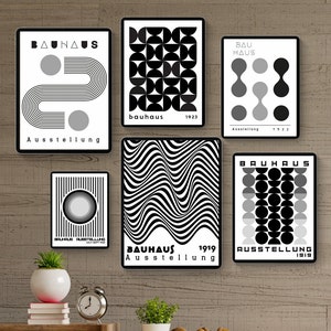 Bauhaus Printable Wall Art Set of 6bauhaus Ausstellung - Etsy