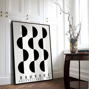 Bauhaus Printable Poster Set of 2 - Mid Century Modern Print Set ...