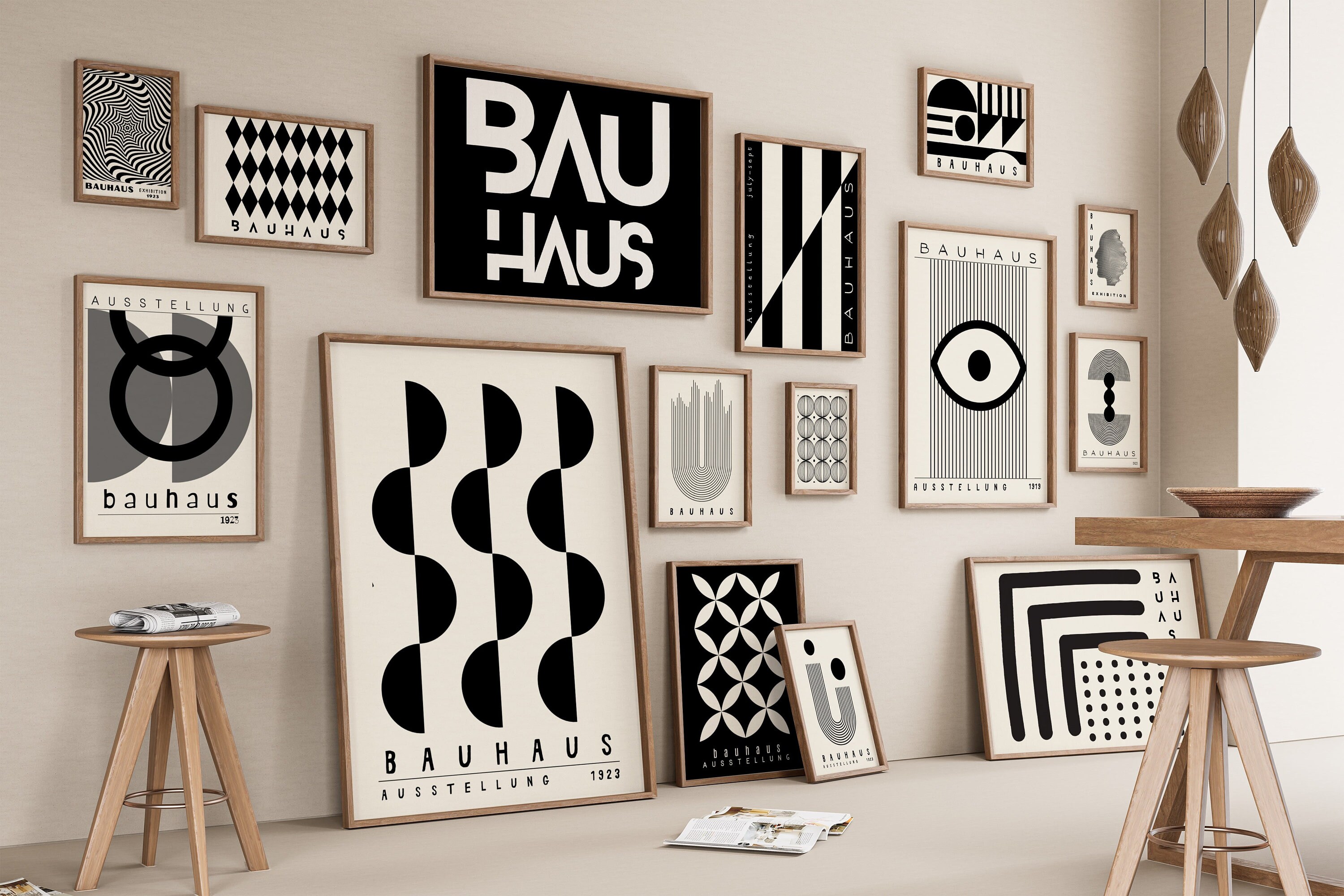 200+ Bauhaus Art Prints: Eclectic Gallery Wall Decor (digital