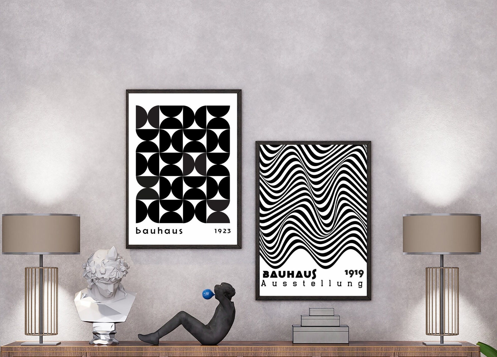 Bauhaus Printable Wall Art Set of 6bauhaus Ausstellung - Etsy