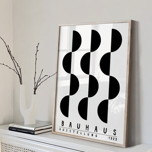 Bauhaus Printable Poster Set of 2 - Mid Century Modern Print Set ...