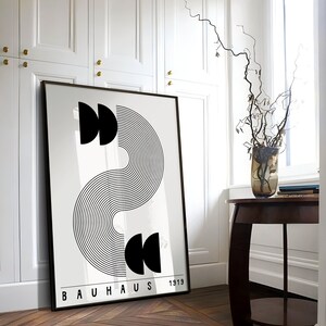 Bauhaus Printable Poster Set of 2 - Mid Century Modern Print Set ...