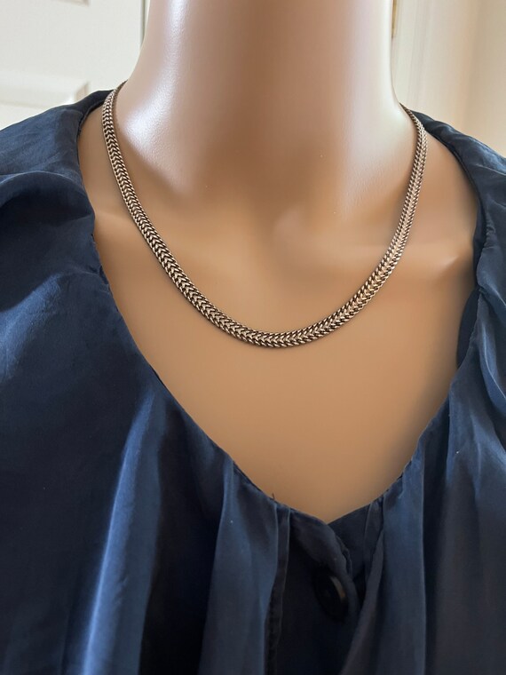 Women silver necklace. - image 2