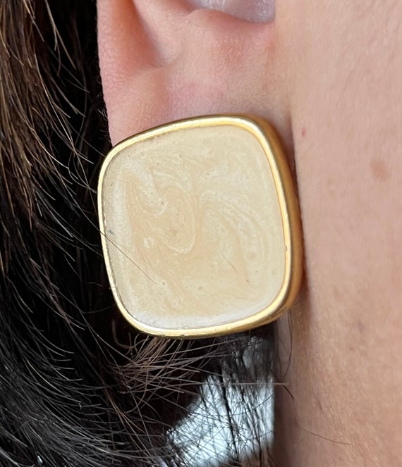 Vintage earrings clipon Gem