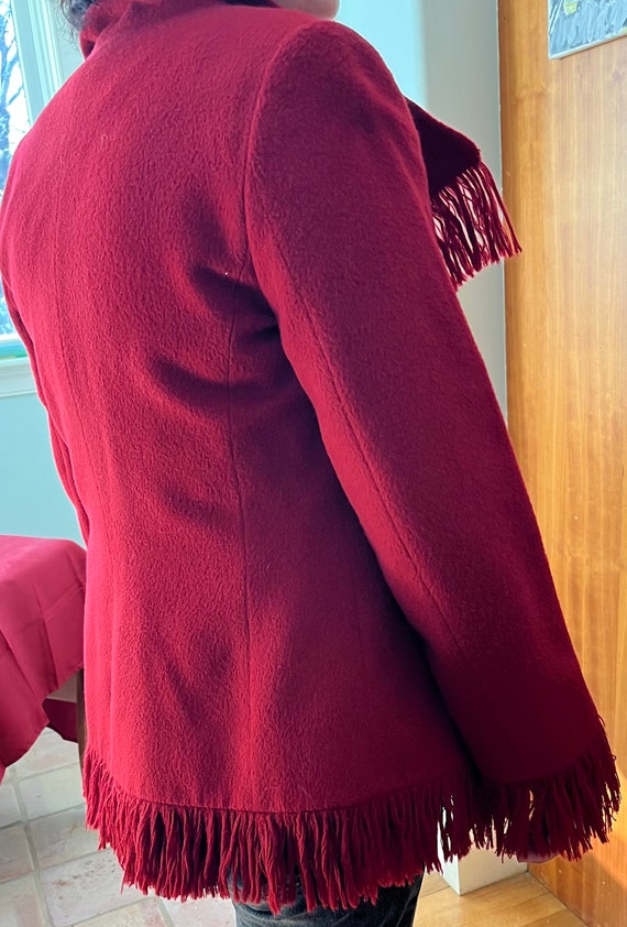 Red woman jacket. Gem