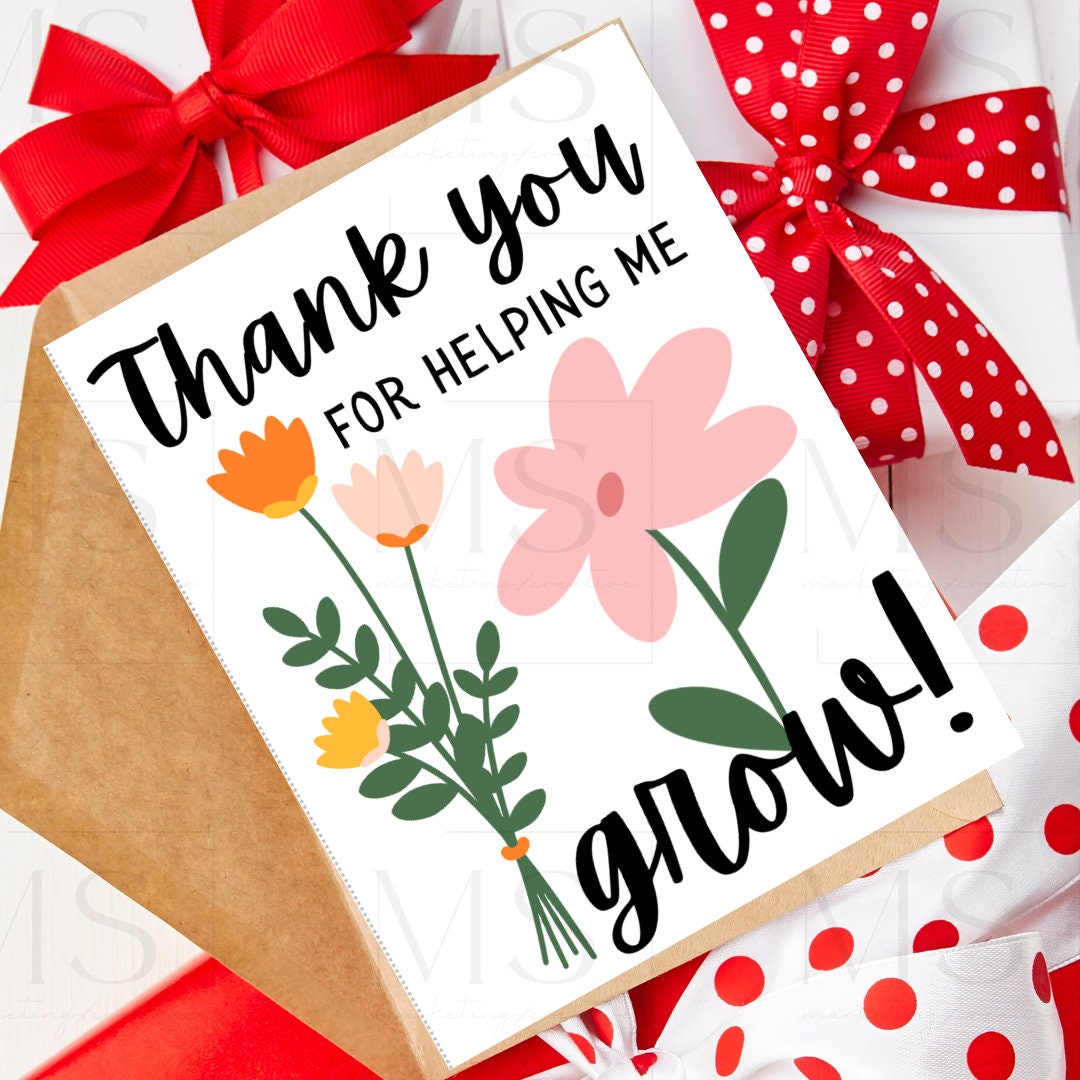 Teacher Appreciation Digital Download Cards - Daycare Provider ...
