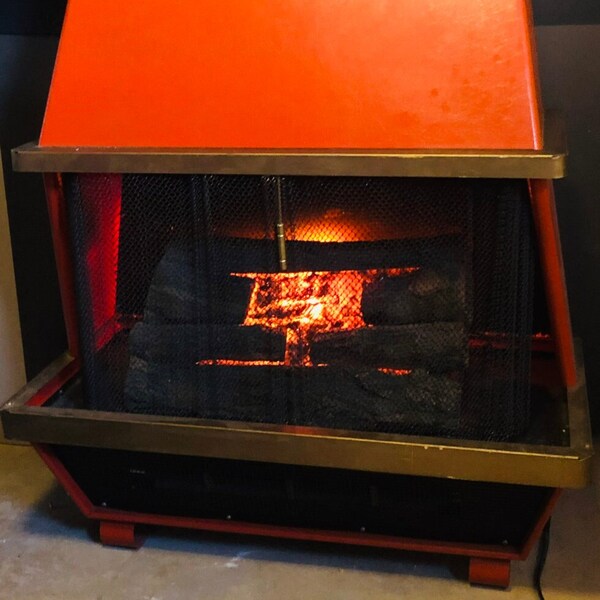 Vintage Electric Fireplace Etsy