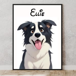 Custom Disney Pet Portrait, Custom Cartoon Pet Portrait, Custom Pet Art from Photo, Disney Style Dog Portrait, Custom Cartoon Pet Gift