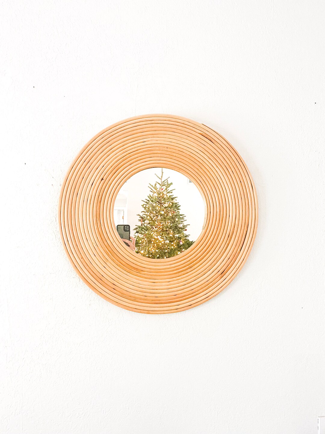 Rattan Mirror, Rattan Round Mirror Etsy