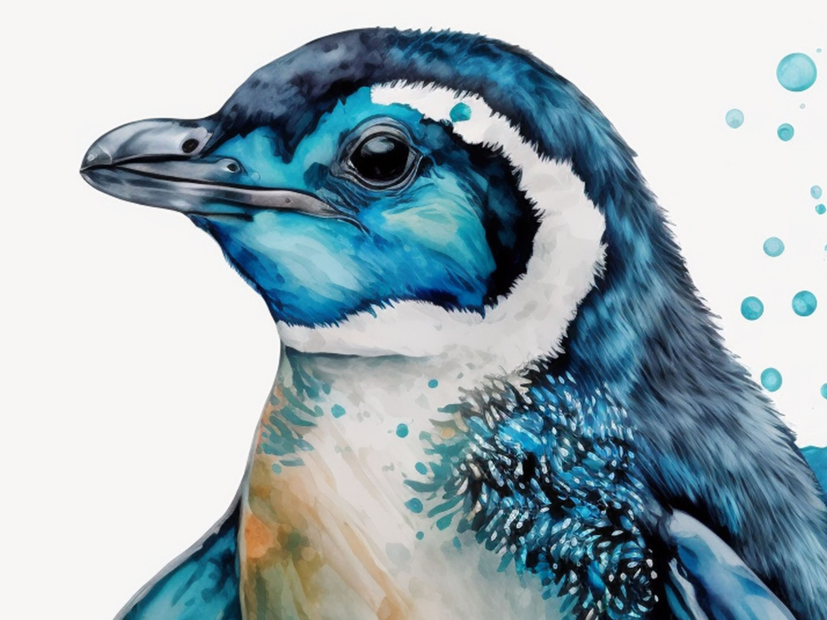 Penguin With Beak Slightly Open Clip Art at - vector clip art online, royalty free & public domain