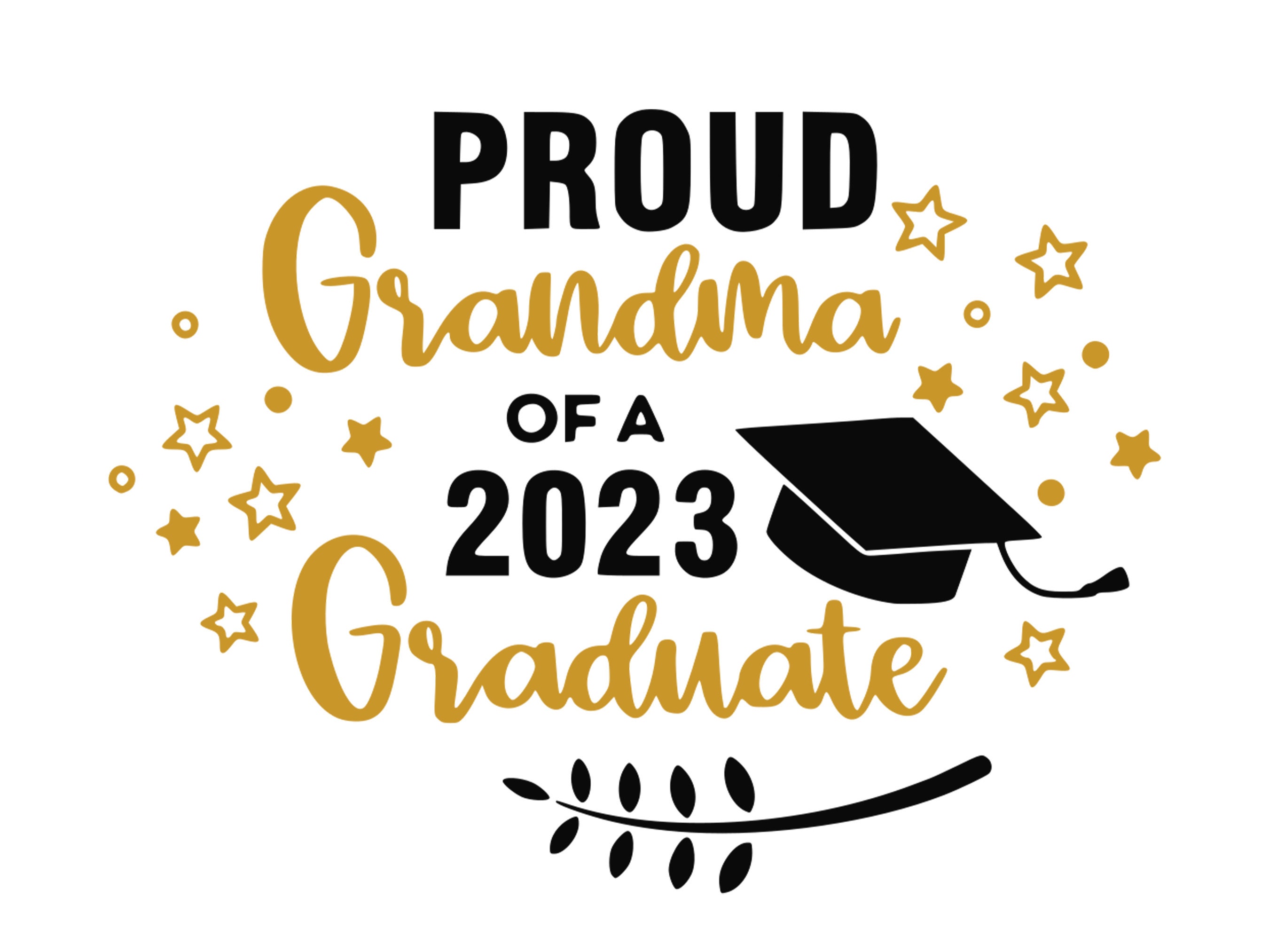 Proud Grandma of a Graduate SVG & PNG Celebrate Your Etsy