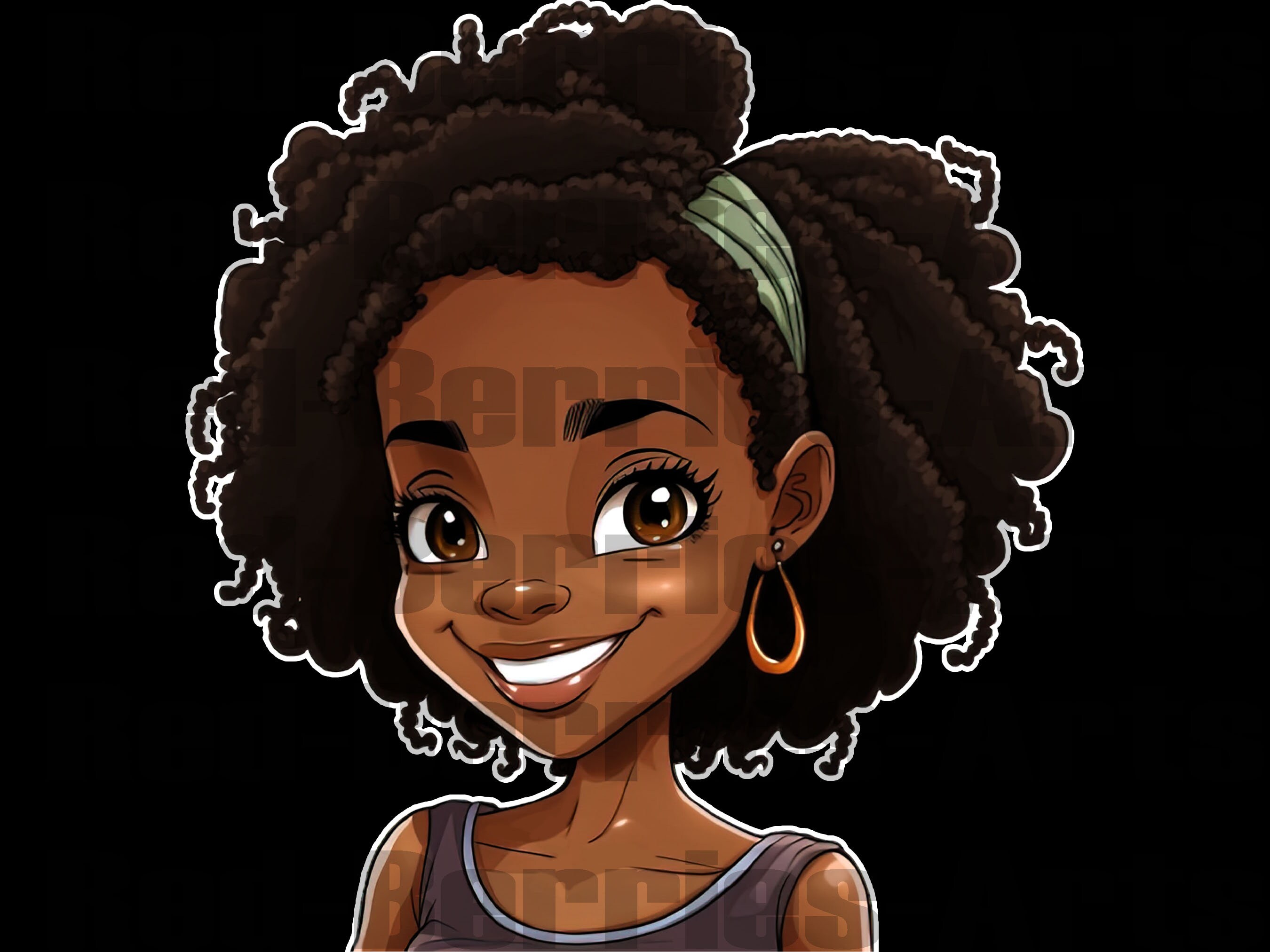 4 Little Black Girl Png Clip Art Afro Girls Black Girls Clip - Etsy