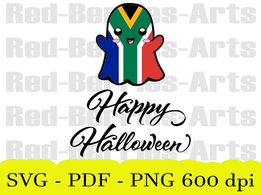 South Africa Happy Halloween South Africa Png South Africa Etsy