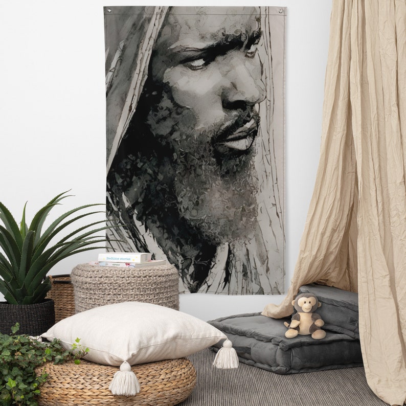 Black Jesus Images Black Jesus Wall Art Black Jesus Art Etsy