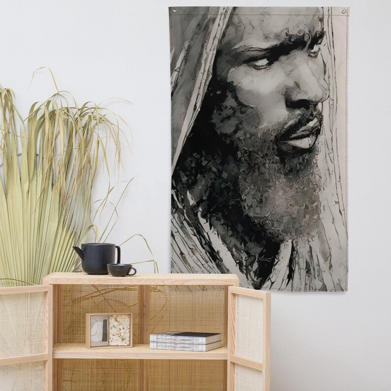 Black Jesus Images Black Jesus Wall Art Black Jesus Art Etsy