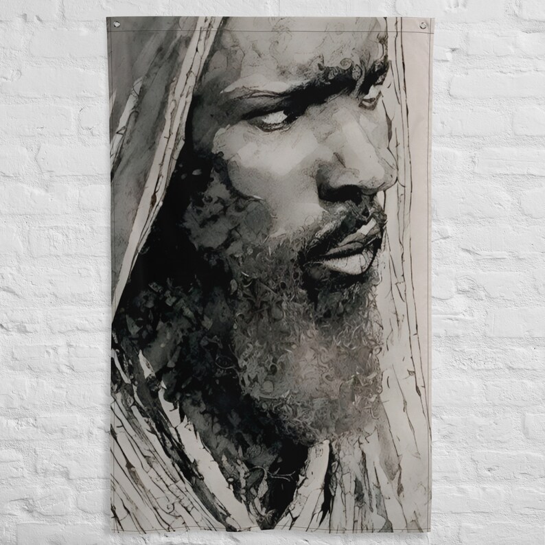 Black Jesus Images Black Jesus Wall Art Black Jesus Art Etsy