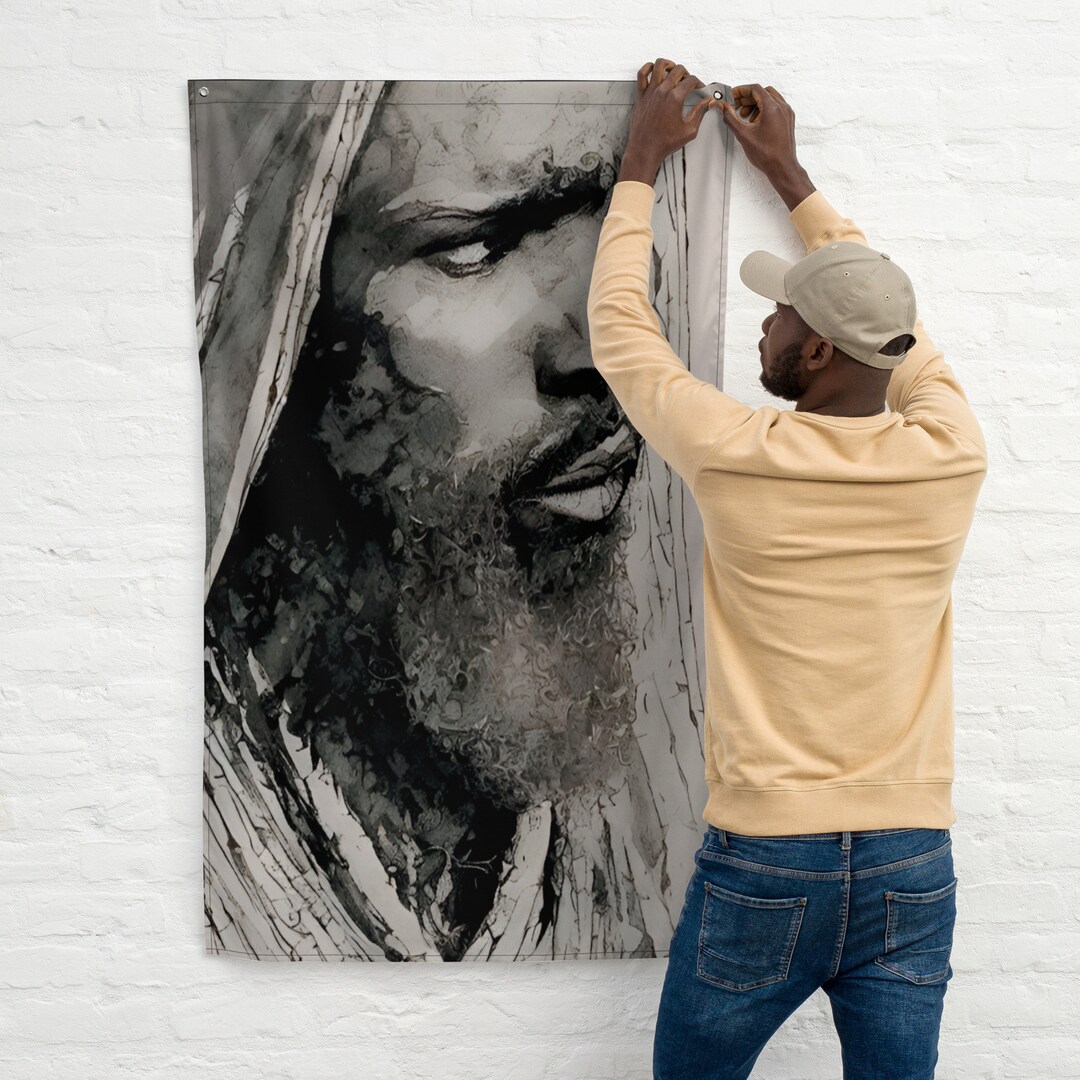 Black Jesus Images Black Jesus Wall Art Black Jesus Art Etsy