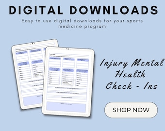 Athletic Training Template: Injury Mental Health Check Ins