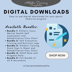 Athletic Training Templates: Full Bundle of All 8 Documents