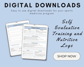 Athletic Training Template: Self Evaluation Training and Nutrition Logs