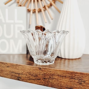 Vintage Crystal Votive Candle Holder | Vintage Home Decor Collectible Crystal Candle Holders Crystal Votives Gift for Her Gifts
