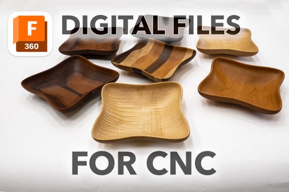 Shallow Flow Bowl CNC Files and Directions / Plans (Step by Step) - Fusion 360 File