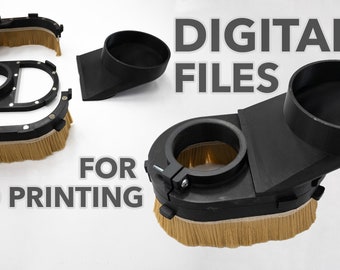 CNC Dust Shoe - STL and Fusion 360 Parametric Design for 3D Printing