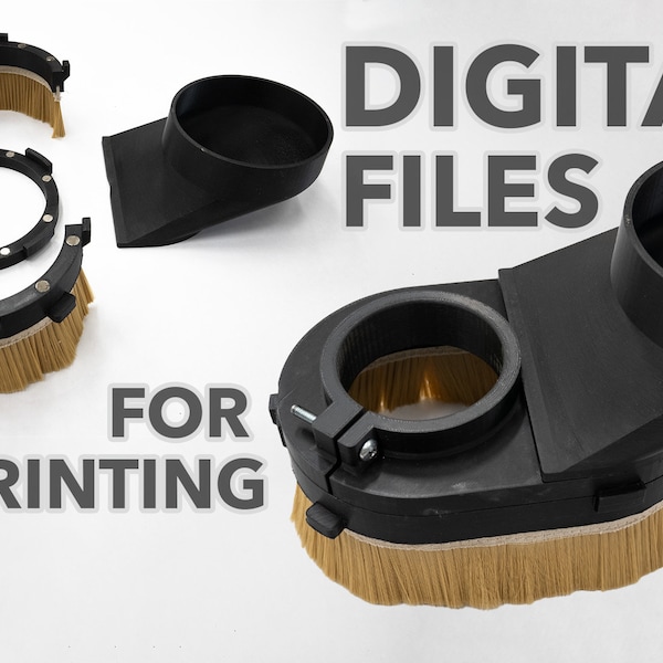 CNC Dust Shoe - STL and Fusion 360 Parametric Design for 3D Printing