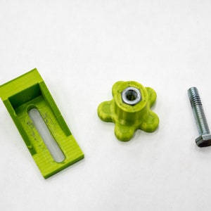 Digital File: Low Profile CNC Toe Clamps for T-Track Hold Downs with Nut Tightener Handle 3D Print with PLA image 5