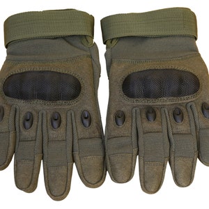 Genuine Leather Biker Gloves