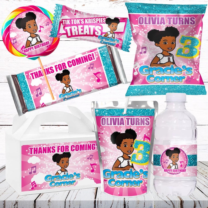 Gracie Corner Party Pack Gracie Corner Birthday Labels - Etsy