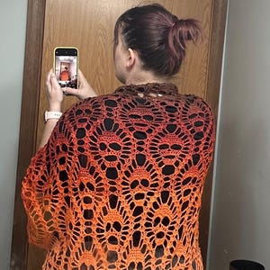 Crochet Skull Shawl
