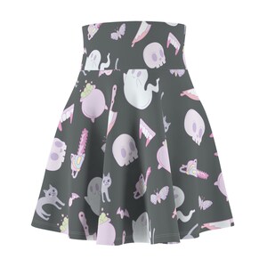 Pastel Halloween print Women&#39;s Skater Skirt