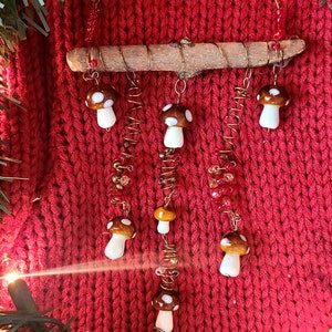 Glass Mushroom Bead Door Hang