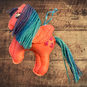G1 My Little Pony Butterick Based Felt Ornaments: Twinlkle Eyed Whizzer