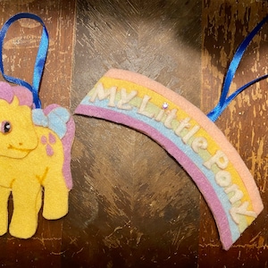 Handmade G1 My Little Pony Felt Ornaments