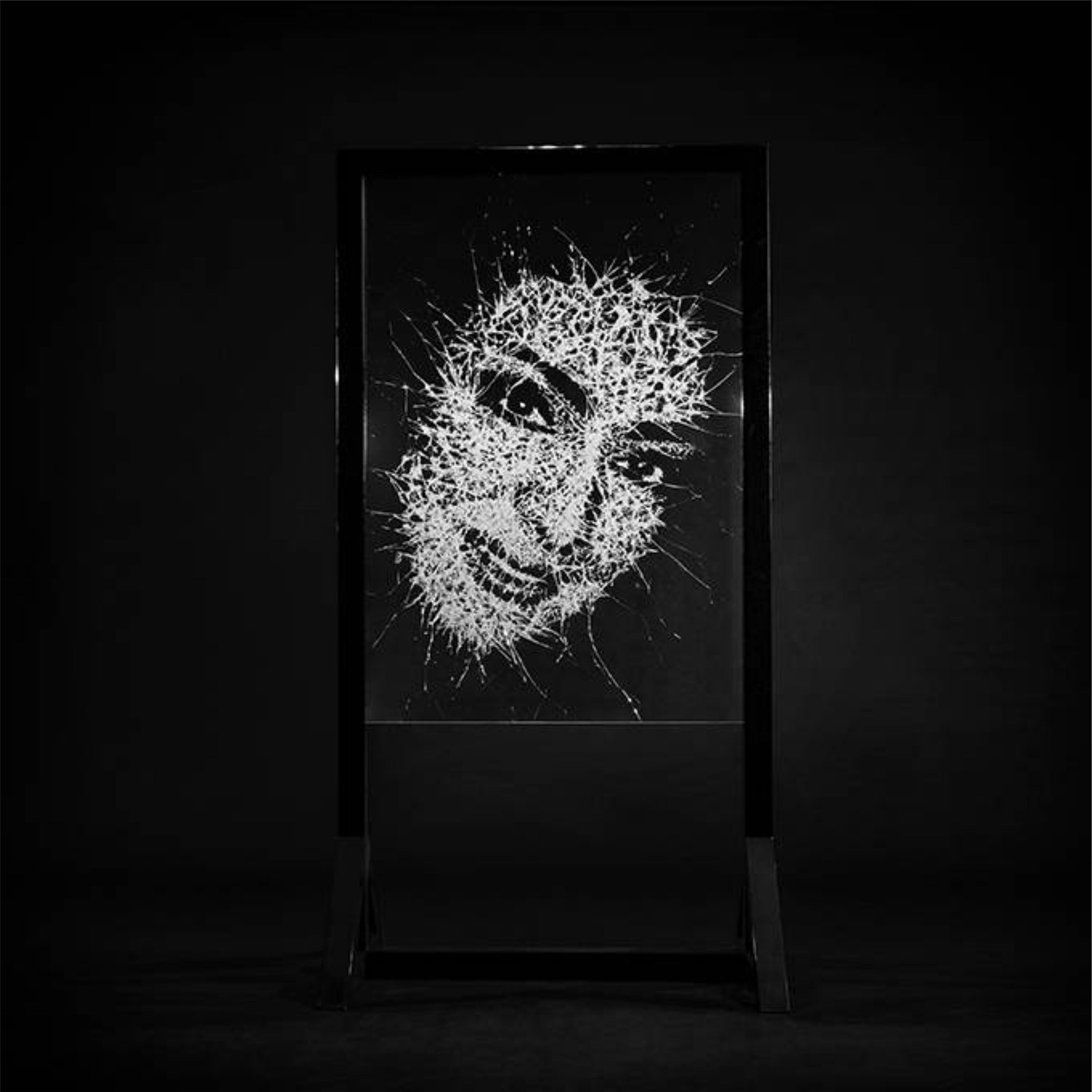 Custom Glass Art Portrait Cracked Glass Handmade Gifts Etsy