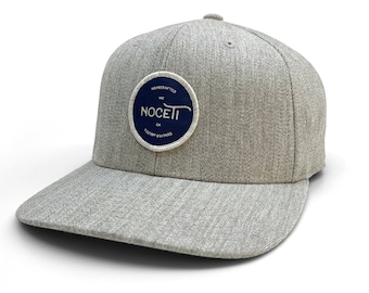 Noceti Custom Gitaar Flat Bill Snapback - Flexfit 110 - Heather Grey