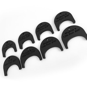 Guitar Neck Profile Templates - 1st & 12th Fret