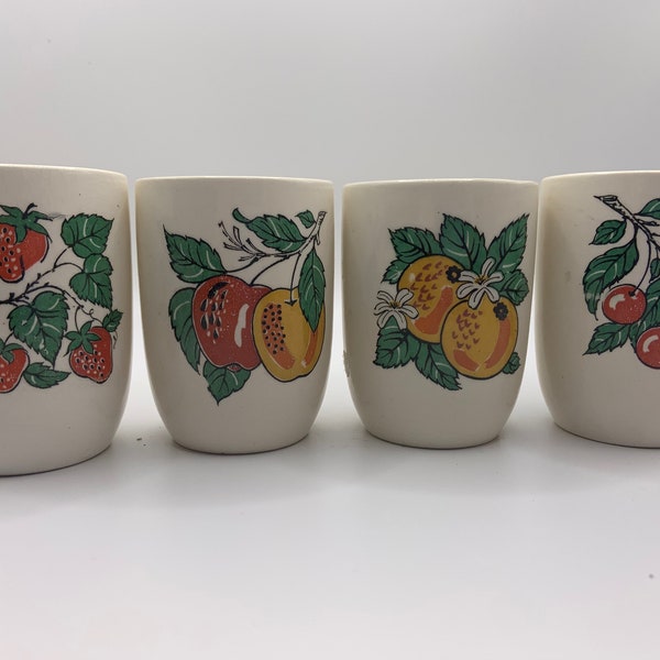 Fruit Juice Glasses Etsy