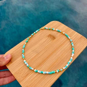 Turquoise Coast Seed Bead Necklace
