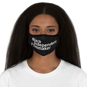 Schwarze Unabhängige Filmemacher Gesichtsmaske aus Polyester (Schwarz)