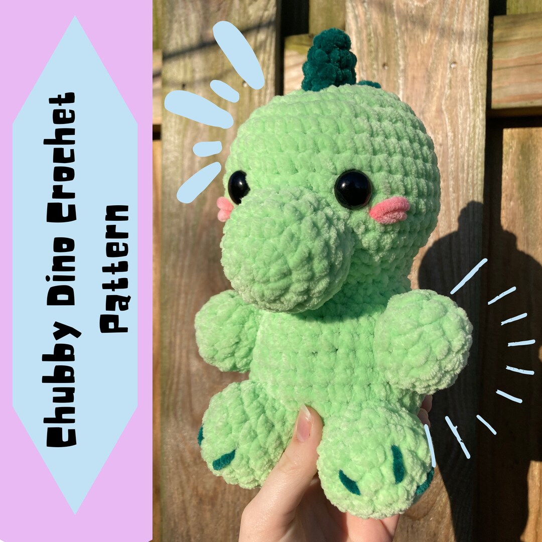 Chubby Dino Crochet Pattern PATTERN ONLY Dinosaur Amigurumi Etsy