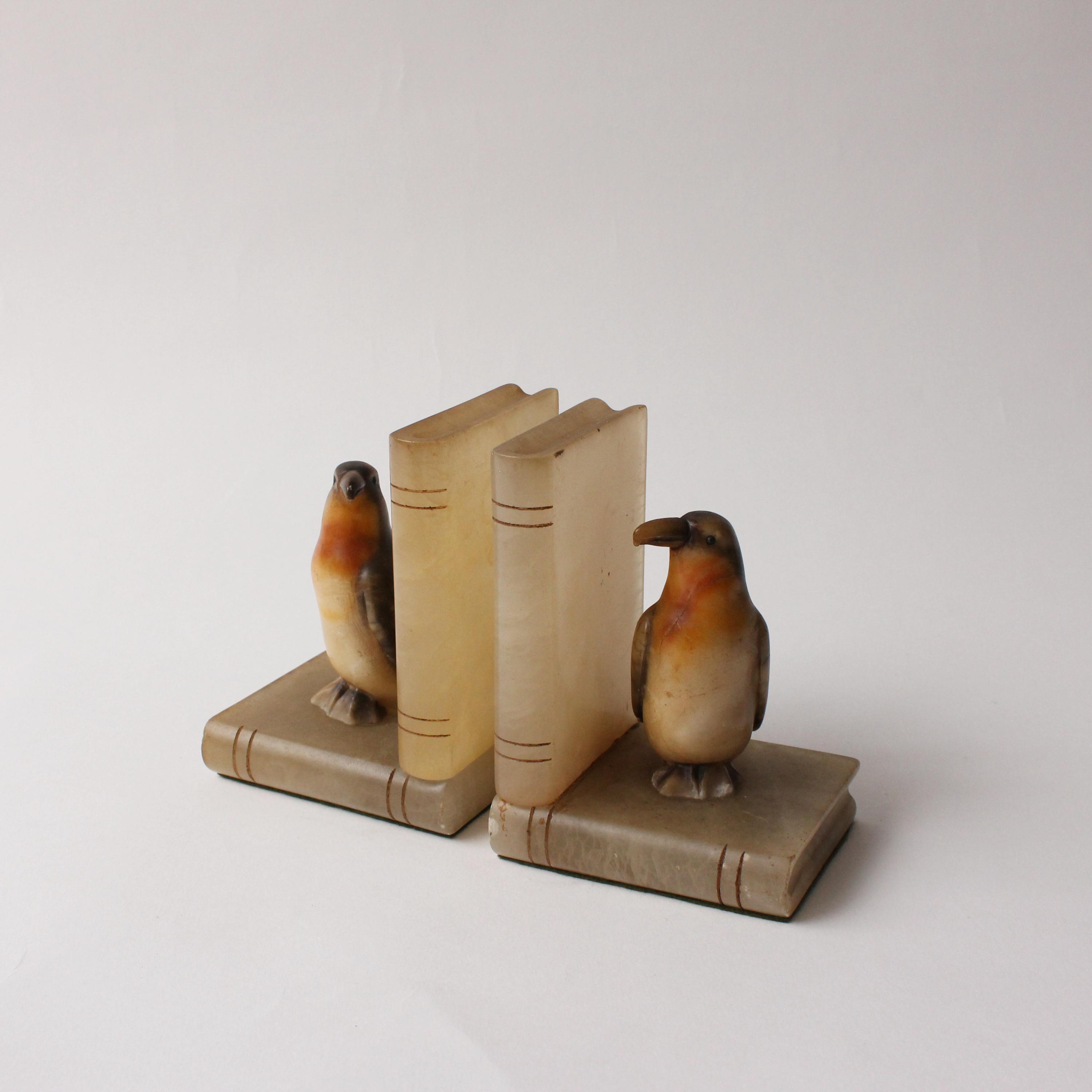 Vintage Penguin Bookends - Etsy